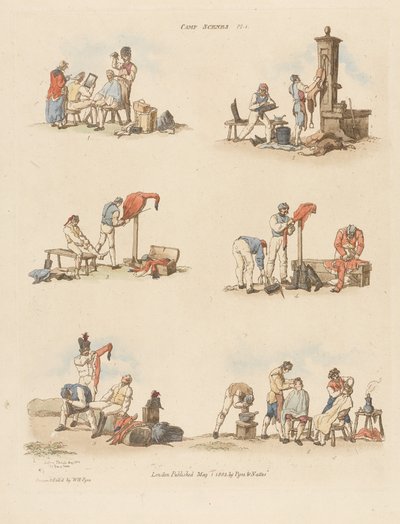 Camp Scenes by William Henry after Pyne